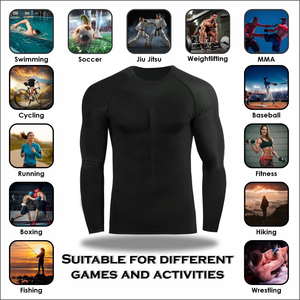 Top Sales Bjj Rash Guard Sportswear Custom Bjj Printed Rash Guard Solid Color Mma Men Rashguard Wholesale Price - Product Image 6