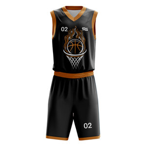 Muestras gratis de nueva camiseta de baloncesto y pantalones cortos de baloncesto personalizados para hombre sublimado Reversible uniforme de baloncesto - Product Image 4