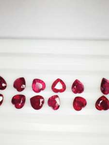 AAA Qualité IGI Certifié Rubis Naturel Coupe Coeur Pierre Précieuse Lâche Couleur Rouge Belles Pièces Uniques pour Bijoux - Product Image 5