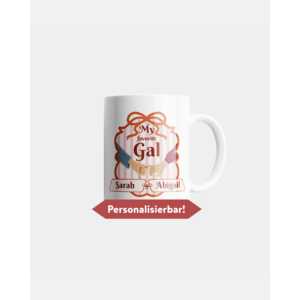 Taza 'My Favorite Gal' de Cerámica Blanca con Diseño 'Gal' y Nombre Personalizado (Aprox.) Cuchara Linda y Sencilla de 330 ml, Apta para Lavavajillas, Ideal para Regalos - Product Image 2