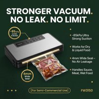 Scelleuse sous vide alimentaire semi-automatique 85Kpa 35cm 185W Humide et sèche 2 vitesses avec coupe-sac intégré pour soupes, idéale pour le commerce électronique, les petites entreprises et les cuisines