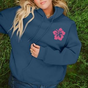 Nouveauté, sweat à capuche surdimensionné à épaules tombantes, imprimé avec un logo personnalisé, en molleton de coton, sweat à capuche d'hiver pour femmes, fabriqué au Bangladesh - Product Image 2