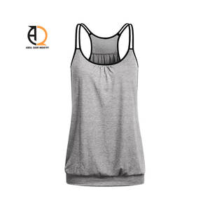 Slim Fit Sexy Gym Active Wear Sports Loose <b>Sleeveless</b> Tank Top Quick Dry Sports Singlet Workout <b>Shirts</b> for Women - Product Image 1