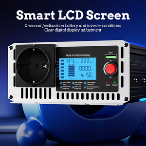 Convertisseur d'énergie solaire haute efficacité 4000W 2000W à onde sinusoïdale pure DC 12V 24V vers AC 110V 220V pour système solaire, voiture, camping-car, maison, alimentation de secours - Product Image 4