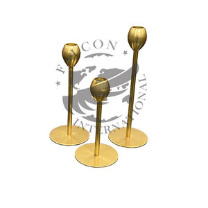 Juego de portavelas de Navidad moderno de aluminio, soporte de luz de té hecho a mano duradero para decoración del hogar - Product Image 6