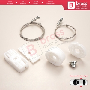 Kit de réparation de lève-vitre arrière BWR5213 pour Carrera 911 (996) 1997-2005 2 portes 99662411103 99662411203 - Product Image 4