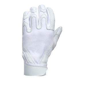 ถุงมือตีเบสบอลซอฟต์บอลหนังสีขาวดีไซน์แบบข้อมือสั้นผลิตจากโรงงานตามสั่ง - Product Image 3