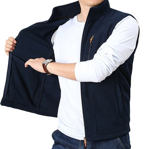 Chaleco de lana para hombre de fabricación a la venta chaleco transpirable de alta calidad OEM chaleco de lana Polar con servicio personalizado para hombres - Product Image 3