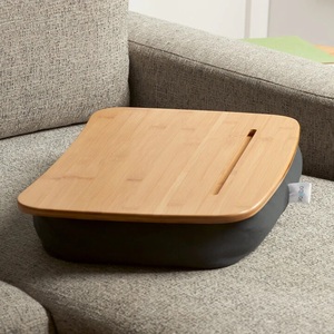 Great Bamboo <strong>Lap</strong> Desk Portable Laptop Pillow <strong>Table</strong> with Cushion Platform Phone Holder Great Quality - Product Image 5