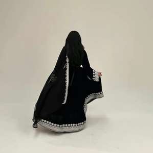 Custom Sizes Women's Long Dress with Lace Black Color Long Sleeves New Style Zipper Decoration <b>Wedding</b> Party Dress for Adults - Product Image 3