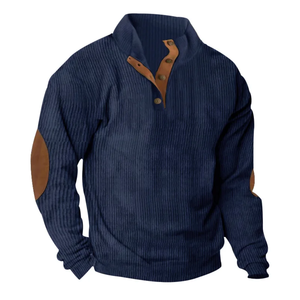 Veste d'extérieur pour homme Chemise pull décontractée à manches longues Sweat-shirt d'extérieur - Product Image 4