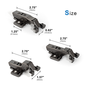 <span class=keywords><strong>Charnière</strong></span> en fer à amortisseur hydraulique 3D, <span class=keywords><strong>charnière</strong></span> de porte en verre à cadre en aluminium, fermeture douce, charnières de meubles cachées pour armoires de cuisine - Product Image 4