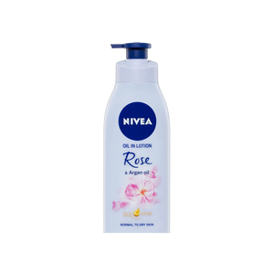 Lotion pour le corps quotidienne pour une peau hydratée, éclatante, huile Nivea en lotion à la rose et à l'huile d'argan et peau lisse - Product Image 4