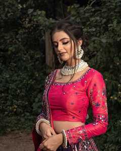 Robe de mariée Lehnga Choli pour filles fête robe de mariée bas prix indien Lehenga Choli avec Dupatta pour femmes - Product Image 4