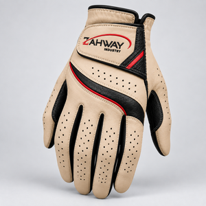 Gant de golf le plus vendu pour droitier, en cuir véritable, respirant, antidérapant, à doigts complets, avec fermeture auto-agrippante, unisexe, pour le sport - Product Image 2