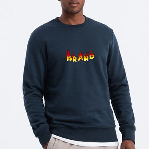 OEM/ODM hecho a medida 100% algodón 350 GSM sudadera de alta calidad de gran tamaño Boxy Fit Basics cuello redondo sudaderas con capucha y sudadera - Product Image 1