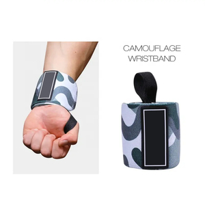 Poignets personnalisés à imprimé camouflage pour l'entraînement croisé et l'haltérophilie Soutien de gymnastique respirant pour l'entraînement de force en été - Product Image 2