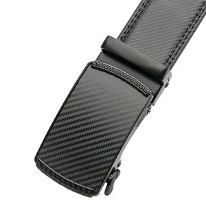 Ceinture pour hommes en cuir véritable conçue sur mesure avec ceinture en cuir décontractée réglable à boucle automatique Service OEM personnalisé respirant - Product Image 6