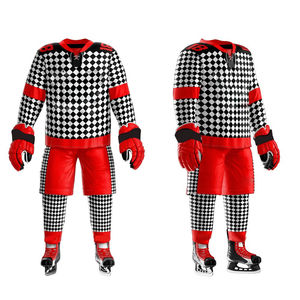 Uniforme de hockey sur glace de haute qualité à prix raisonnable, confortable, vêtements d'équipe sportive, 100% polyester, uniforme de hockey sur glace facile à porter - Product Image 1