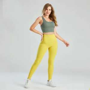 Ropa deportiva informal para mujer, conjuntos de Yoga, cintura elástica, ropa deportiva para entrenamiento y ejercicio en el gimnasio - Product Image 2