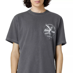 เสื้อยืดผ้าฝ้าย100% สำหรับผู้ชายพิมพ์ลายกรดซักสกรีนลายตามสั่งลายผ้าเนื้อแข็งน้ำหนัก220กรัมแบบธรรมดา - Product Image 1