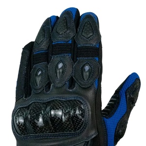 Gants de moto à doigts entiers, protection anti-chute, style alpin, motocross, courts, noirs, pour hommes - Product Image 4