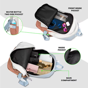 Bolso Bandolera TRILACE INTERNATIONAL Resistente de 340g con Estampado en Relieve, Cierres Seguros, Resistente al Agua, Ideal para Viajes - Product Image 3