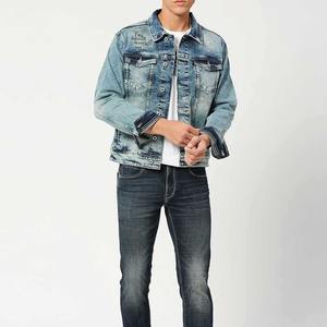แจ็กเก็ตยีนส์คอตตอนสำหรับผู้ชายปรับแต่งได้แจ็กเก็ตแฟชั่นเข้ารูปสำหรับฤดูหนาว - Product Image 5