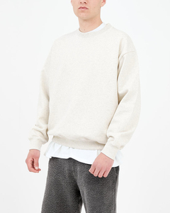 Sweat-shirt ras du cou à col épais vintage fait sur mesure 100% coton en éponge française délavé à l'acide surdimensionné brodé avec logo - Product Image 2