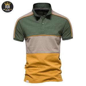 Nouveauté 100% coton Polyester hommes polos Polo à manches courtes respirant col rabattu taille personnalisée Service OEM - Product Image 6