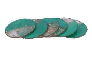 Sous-verres en résine fabriqués à la main Sous-verres de table décoratifs abordables pour le bureau à domicile et les cafés Sous-verres en résine époxy de qualité supérieure - Product Image 2