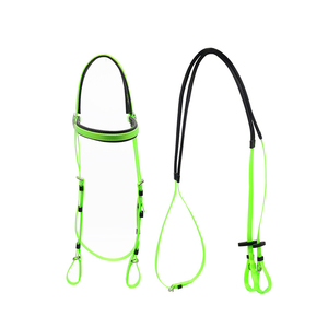 Brida de caballo de cuero de alta calidad Brida de caballo ecuestre Brida occidental de caballo de cuero genuino - Product Image 3