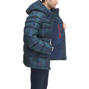 Chaquetas Acolchadas de Plumón para Hombre, Talla Grande 5XL, Chaquetas de Calle con Capucha Desmontable y Acabado Brillante - Product Image 4