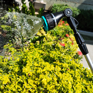 Aqua Solution Premium Lance de pulvérisation 36 "~ 52" Baguette à eau télescopique à 4 motifs en métal réglable Pistolet à eau à gâchette avant Modèle 33510 - Product Image 6