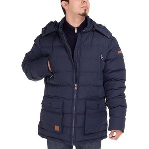 Chaqueta acolchada de invierno para hombre con cremallera y patrón de gran oferta 2025 / 2026 con cuello levantado, chaqueta acolchada personalizada - Product Image 2