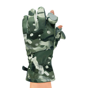 Gants de tir et de chasse en polyester à doigts entiers imprimés sur mesure en gros pour le camping, gants de chasse imperméables et résistants - Product Image 4