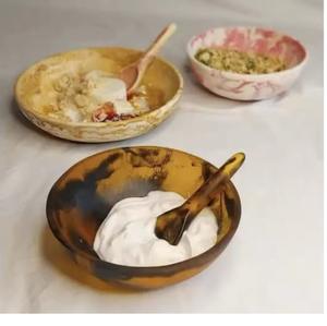 Bol en résine avec finition transparente brillante, idéal pour les événements et les fêtes, bol à soupe, finition et qualité exceptionnelles - Product Image 4