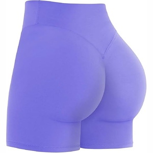 Leggings cortos deportivos de alta elasticidad, sin costuras, cintura alta cintura baja corto gimnasio Fitness - Product Image 5