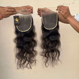 Extensions de cheveux humains indiens vierges Mink, tissées, Deep Wave, avec frontal en dentelle HD 13x6 et lots de mèches Deep Wave - Product Image 2