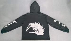 Sweat à capuche brodé personnalisé pour hommes, usine OEM ODM, sweat à capuche uni tendance pour hommes, style minimaliste de rue - Product Image 2