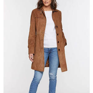 Abrigo Clásico de Invierno, Cortavientos, Transpirable, de Cuero Genuino, Ecológico, Ligero y con un Aspecto Elegante - Product Image 1