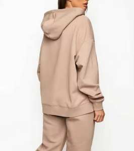 New Style Nice Quality Hoodie Pant Set Custom logo Jogging Suits Pre-shrunk <b>Comfy</b> Cotton Track Suit FOR WOMEN - Product Image 5