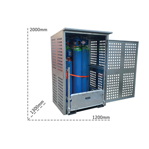 Armario monobloque Carvel 1200x1300x2000mm para bombonas de gas comprimido sin base - Product Image 2
