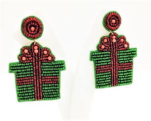 2024 nuevo lindo copo de nieve árbol vacaciones acrílico Stud pendientes moda invierno joyería regalo accesorios decoraciones - Product Image 3