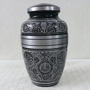 โกศใส่เถ้ากระดูกสำหรับเก็บขี้เถ้าของมนุษย์หรือสัตว์เลี้ยงดีไซน์เชิงเส้นที่สวยงามทำด้วยมือ - Product Image 5