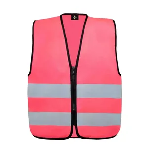 Gilet de sécurité haute visibilité Aalborg avec autocollants et lumières réfléchissants pour un merchandising efficace - Product Image 4