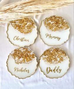 Eco-friendly Tabletop Epoxy Resin <b>coaster</b> Mats <b>and</b> Pads for Resin Tea Cup Mug <b>Coasters</b> Hot Look Epoxy Tableware <b>Slate</b> <b>Coasters</b> - Product Image 3