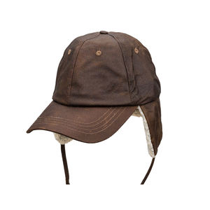 Casquette en cuir de vachette véritable gaufré personnalisé de haute qualité 6 panneaux chapeau décontracté pour hommes et femmes - Product Image 4
