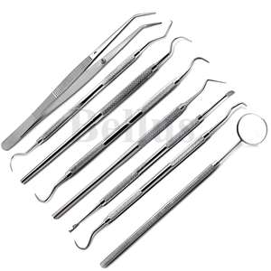 Kit de higiene Dental de acero inoxidable de grado médico, juego de instrumentos de limpieza de dientes profesionales, escalador, cureta, pinzas de sonda de espejo - Product Image 3