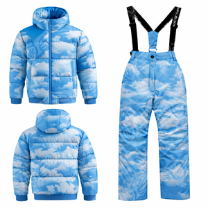 Combinaison d'hiver camouflage pour homme personnalisée 2026, veste matelassée à capuche avec pantalon de ski assorti - Product Image 6
